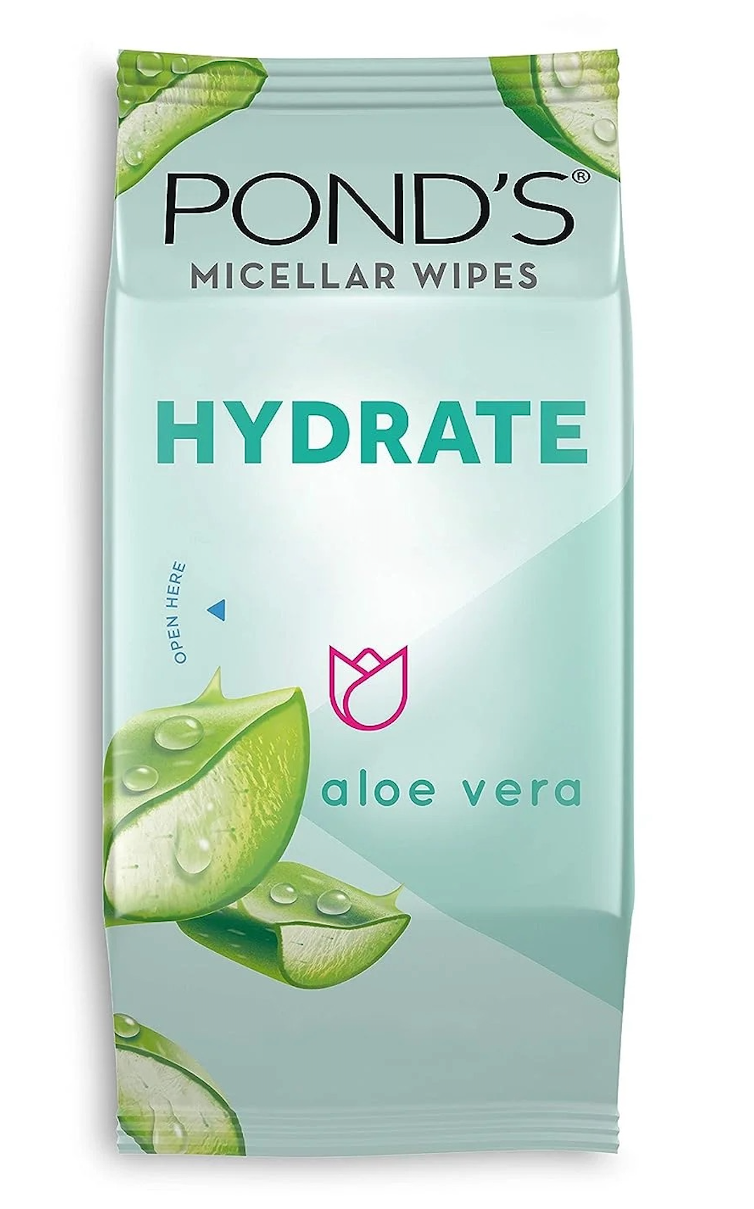 Pond's Vitamin Micellar Hydrate Facial Wipes, 15 ct (Pack of 6)