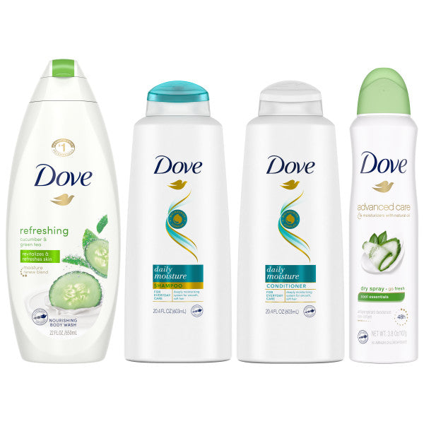 Dove Hair & Skin Care Cool Moisture, 4 Pack - $38